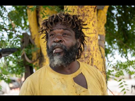 Credit: Gladstone Taylor Michael Carter: ‘If dem stop my food it a guh hurt mi really bad.’