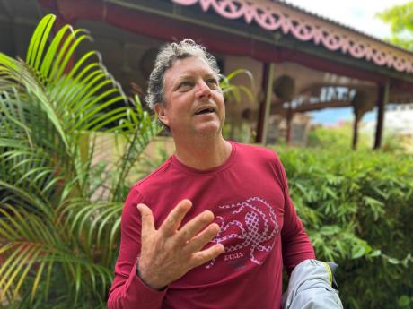 Jason Henzell, former chairman of Treasure Beach Football Club at Jakes Hotel in Treasure Beach on Thursday, August 14.