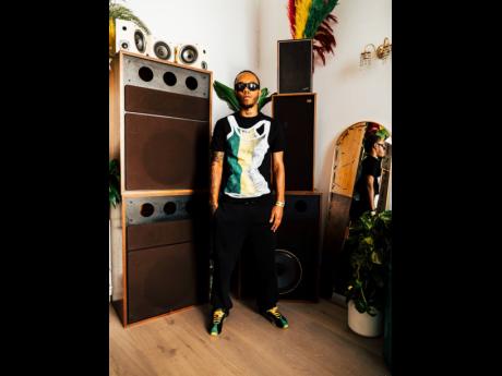 Credit: Contributed Dancehall artiste Bayka showing off his Puma outfit just moments before his performance at the recently held Notting Hill Carnival in London.