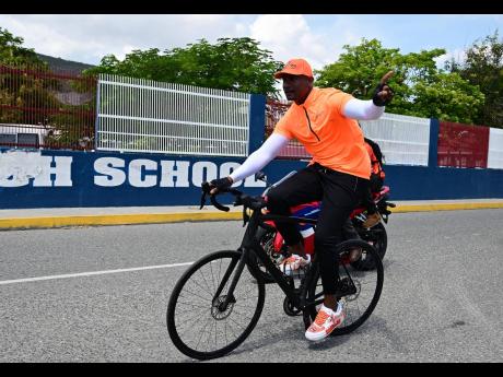 Credit: Gladstone Taylor Dawes was riding high on Nomination Day, and eventually sped away with the St Catherine South Eastern seat.