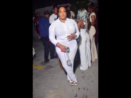 Fiffi dazzles in white at INSTAHYPE, held at D’Lux Entertainment complex, 1A Caledonia Ave, Cross Roads last Saturday.
