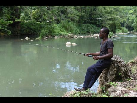 Credit: Ian Allen Rohan Malcolm casts his line into the Rio Cobre on yet another fishing adventure in Kent Village, St Catherine.