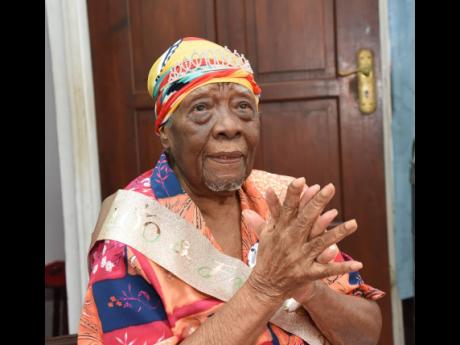 Credit: Ian Allen Sylvaney ‘Nana’ Walker celebrating her 100th birthday.