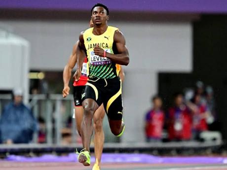 Credit: Gladstone Taylor Jamaica’s Bryan Levell cruising to victory in his semi-final.