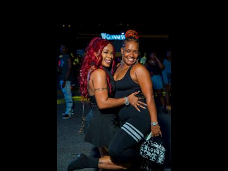 Credit: Contributed Rayne (left) and Dedz turn up the laughter and friendship, igniting playful energy at Mello Vibes.