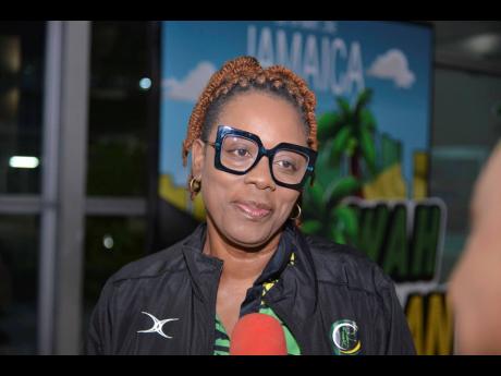 Jamaica’s Under-21 Sunshine Girls coach, Annette Daley, speaks with The Star upon arrival on Tuesday night at the Norman Manley International Airport, from the World Netball Youth Cup in Gibraltar.  