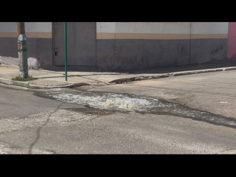 Credit: Photo by Tiffany Pryce Sewage overflows in a section of West Kingston, in the vicinity of Upper Oxford Street.