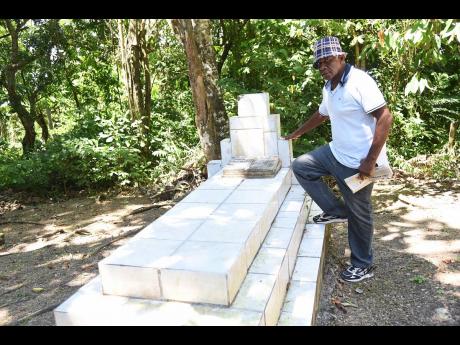 Credit: Ian Allen Constantine Bogle on the grounds of the former home and chapel of his ancestor, National Hero Paul Bogle.