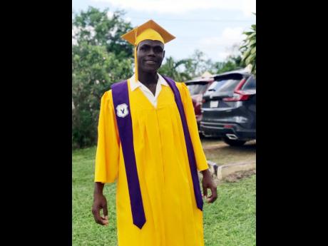 Credit: Contributed Sayeed Campbell proudly graduates from Nain High School.