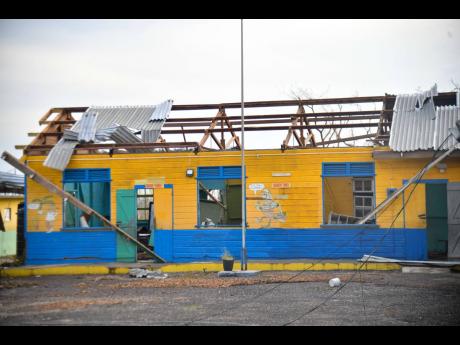 The Ferris Primary School in Westmoreland suffered heavy damage.