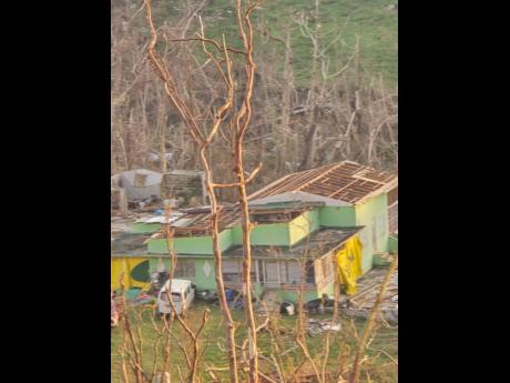 Credit: Contributed One of the many damaged homes in Beeston Spring, Westmoreland.