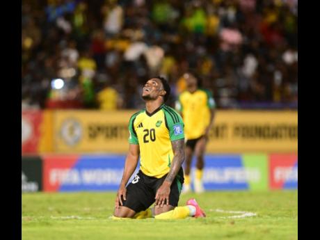 Credit: Gladstone Taylor/Multimedia Photo Editor Jamaica’s goalscorer Renaldo Cephas.