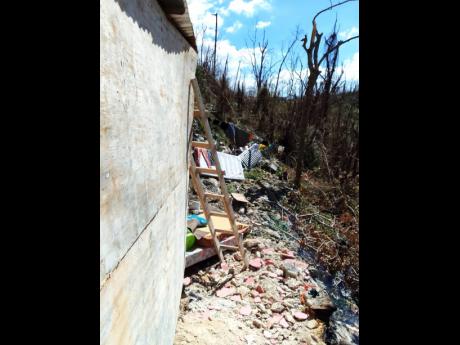 Credit: Contributed A section of Gailesha Jones’ house in St Elizabeth that was destroyed by Hurricane Melissa.
