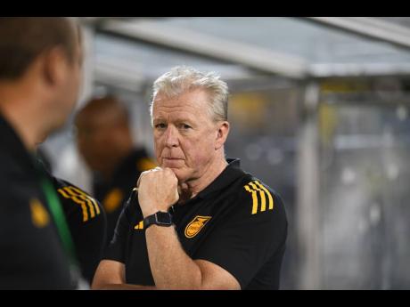 Credit: Matthew McKoy Steve McClaren at the Jamaica versus Curaçao Concacaf World Cup Qualifier at the National Stadium last night.