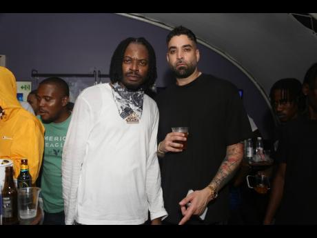 Credit: Nathaniel Stewart Headliner Govana (left) and Jordon McClure of Chimney Records.