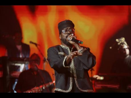 Beenie Man performing at the I Love Jamaica Telethon and Virtual Concert on Sunday.