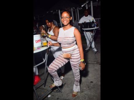 Credit: Anthony Minott Dianne poses for the STAR camera at Cups Up All-White Anniversary held recently at D’Lux Entertainment Complex, Cross Roads, St Andrew.