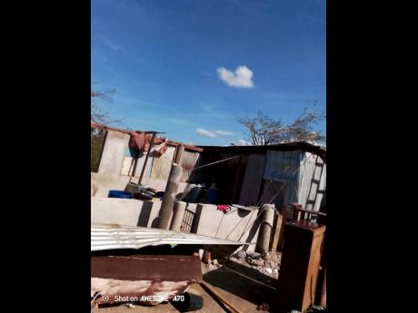 Credit: Contributed Diandra ‘Chichibella’ Francis’ damaged home.