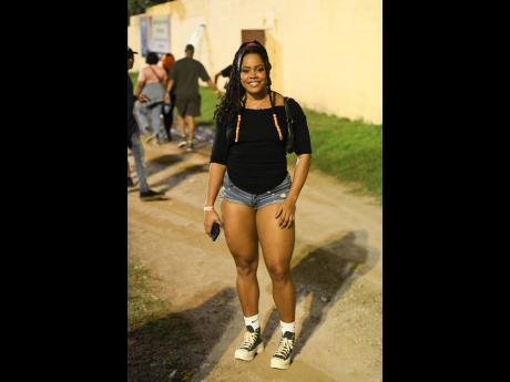 Credit: Antoine Lodge Iesha Crooks was a real showstopper, stealing every glance at the charity football clash between TikTokers and entertainers at the Constant Spring Football Field in St Andrew last week.