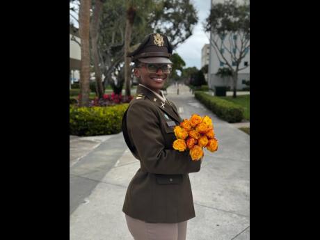Racquel Wilson after graduating from the Army  Reserve Officers’ Training Corps programme.