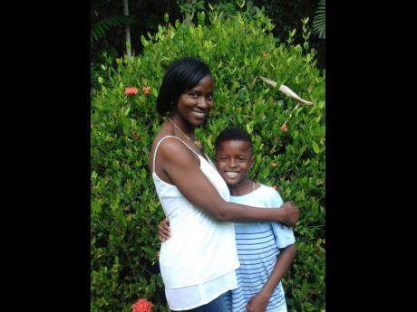 Webley and her son Cornell.