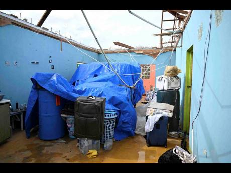 This home in Robins River, Westmoreland, was decimated by Hurricane Melissa.