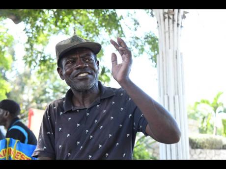 Credit: Antoine Lodge White flashes a smile despite the medical issues hindering him from earning a steady living.