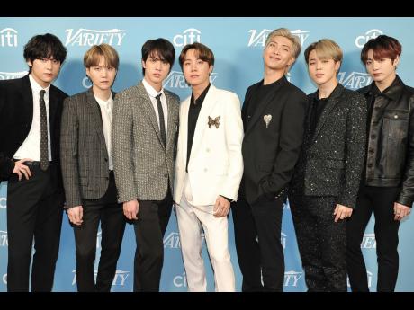 Credit: AP FILE – Korean pop band BTS appears at the Variety’s Hitmakers Brunch in West Hollywood, California.