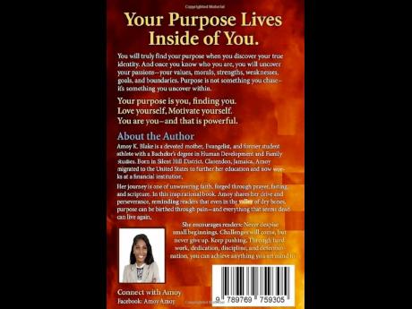 Credit: xx The cover of Amoy Blake’s book, ‘Your Purpose Lives Inside You’.