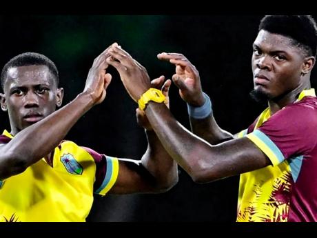 Shamar Joseph (left) and Alzarri Joseph