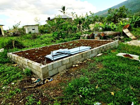 This home in Burnt Savannah, Westmoreland, is one of six being built by the Little Miss Foundation.