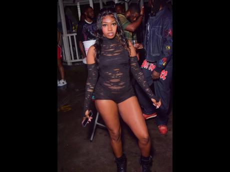 Dancehall Queen Maria serving looks and attitude.