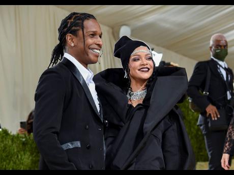 A$AP Rocky (left) and Rihanna.