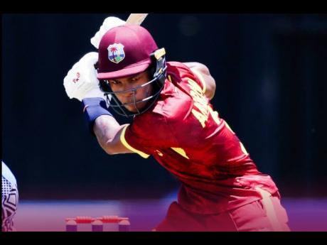 Jewel Andrew on the go during his knock of 44 against Tanzania