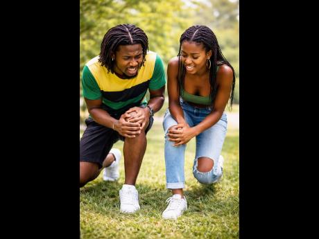 The knee is the most commonly affected joint.