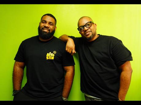 Curators of AfroSzn, DJ Powa (right) and DJ Denvo, prepare for the debut staging of the AfroSzn experience, set for January 29.