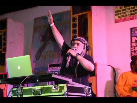 Credit: Nathaniel<p>Stewart Photos Rory of Stone Love hypes up the crowd at Dubwise: Many Rivers to Cross.