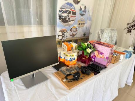 Some of the items donated by the Percy Junor Hospital by newly formed United States (US)-based diaspora foundation Right Now For Jamaica (RNFJ). The group handed over US$30,000 in supplies during a ceremony at the hospital in Manchester on January 30.