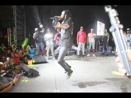 Tommy Lee Sparta performing at Dancehall Week’s Carousing: The Official Street Parade After Party last year.