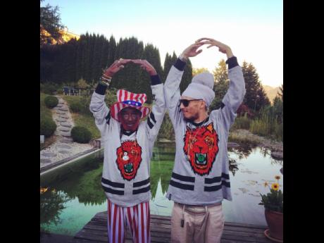 Cookie the Herbalist (right) and the late Lee ‘Scratch’ Perry. 