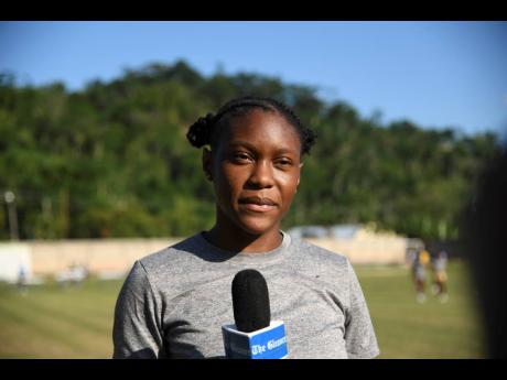 Credit: Antoine Lodge Edwin Allen’s Alexxe Henry, winner of the Class One 100m.