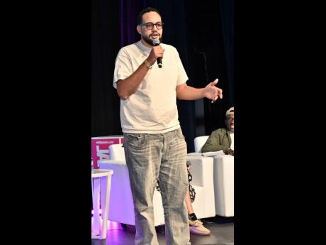 1Clauze makes his presence felt at the Island Music Conference inside the Courtleigh Auditorium on St Lucia Avenue, New Kingston.