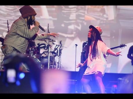 Credit: Nathaniel Stewart Protoje (left) and Koffee perform ‘Switch it Up’.