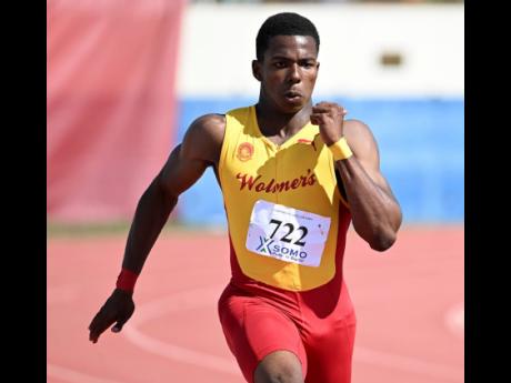 Former Wolmer’s Boys’ School sprinter Gary Card, who is now at the University of Technology,