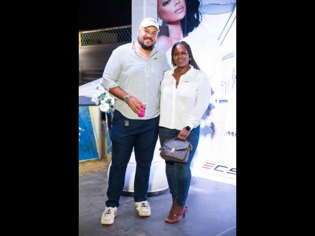 Event organiser Andrew Bellamy (left) and Candiese Leveridge, PR and Media Manager at J. Wray & Nephew, ensured the night flowed seamlessly.