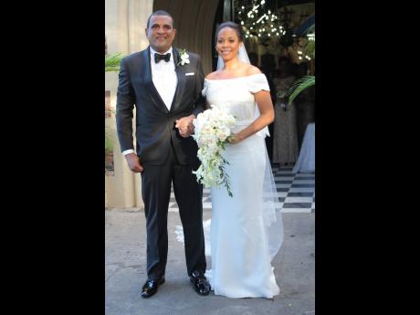 Melissa and Jolyan Silvera on their wedding day. 