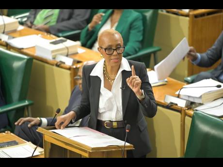 Minister of Finance and the Public Service, Fayval Williams, opens the 2026/27 Budget Debate in the House of Representatives on Tuesday, March 10.

