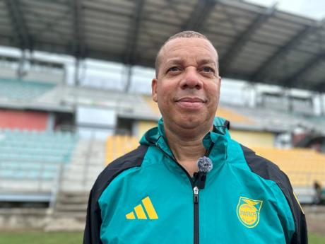 Reggae Girlz head coach, Hubert Busby. 