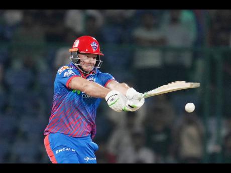Credit: AP Delhi Capitals’ David Miller plays a shot during their Indian Premier League cricket match against Delhi Capitals in New Delhi, India, on Wednesday.