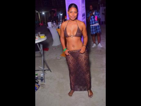 Lexi captures our attention at TIP R beach party held recently at Sugarman’s Beach, Portmore, St Catherine.
